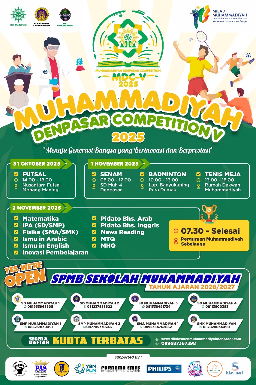 Muhammadiyah Denpasar Competition 2025 Masuk Tahap Persiapan Akhir
